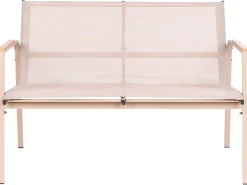 Best Beliani Set da giardino con tavolo 4 posti LEDRO Metallo Beige