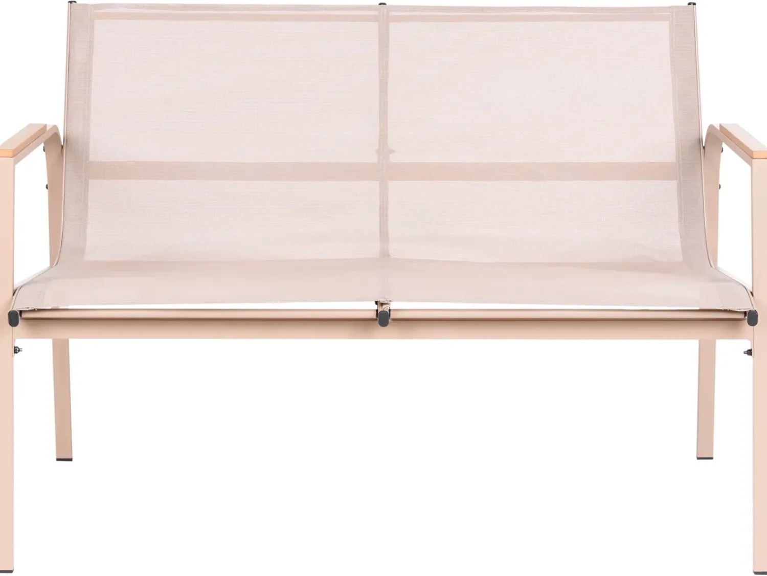 Best Beliani Set da giardino con tavolo 4 posti LEDRO Metallo Beige