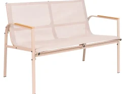 Best Beliani Set da giardino con tavolo 4 posti LEDRO Metallo Beige