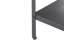 Clearance Beliani Set da 3 per cucina da esterno VILAMA Metallo Nero Argento Nero