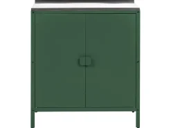 Hot Beliani Set da 3 per cucina da esterno VILAMA Metallo Verde Verde Argento