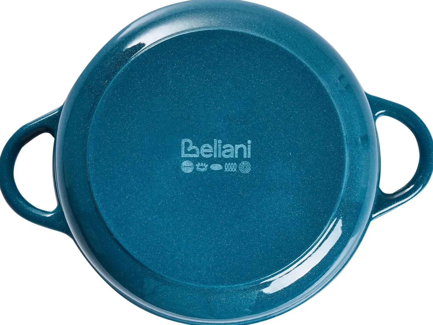 Best Beliani Set da 7 pezzi in ghisa CASTORA Blu Blu Argento Bianco