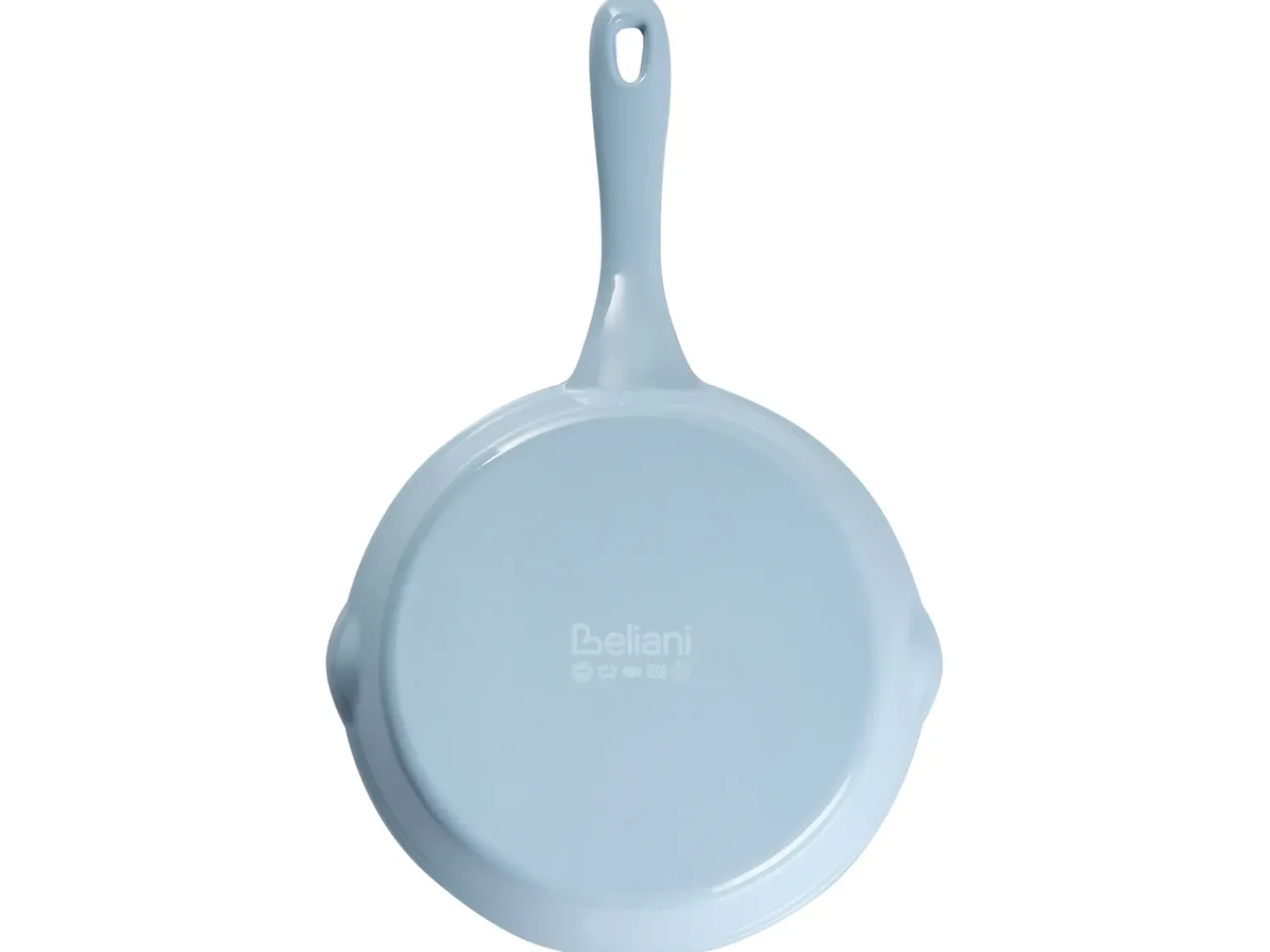 Clearance Beliani Set da 7 pezzi in ghisa FERRANO Azzurro Blu Bianco Blu Oro