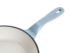 Clearance Beliani Set da 7 pezzi in ghisa FERRANO Azzurro Blu Bianco Blu Oro