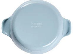 Clearance Beliani Set da 7 pezzi in ghisa FERRANO Azzurro Blu Bianco Blu Oro