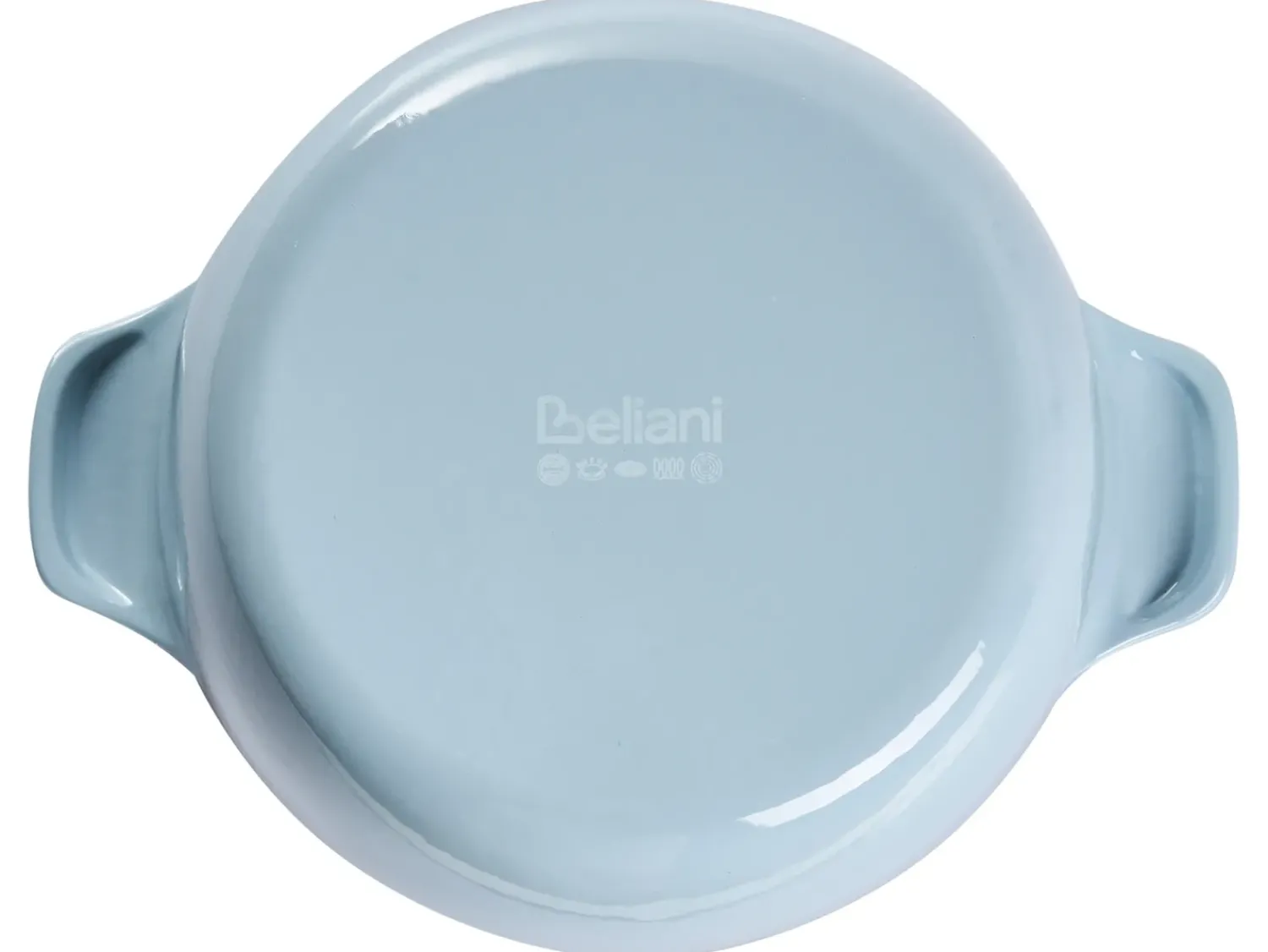 Clearance Beliani Set da 7 pezzi in ghisa FERRANO Azzurro Blu Bianco Blu Oro