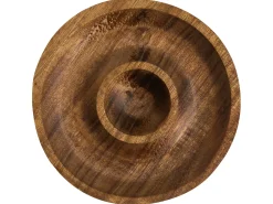 Outlet Beliani Set da 6 Portauova con 2 supporti FOURNIL Legno d'acacia Marrone