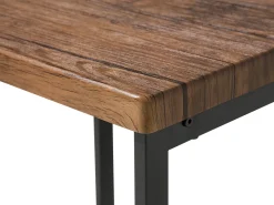 Sale Beliani Set da pranzo ARLINGTON Marrone scuro 4 posti Marrone Nero
