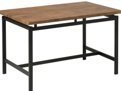 Sale Beliani Set da pranzo ARLINGTON Marrone scuro 4 posti Marrone Nero