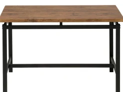 Sale Beliani Set da pranzo ARLINGTON Marrone scuro 4 posti Marrone Nero