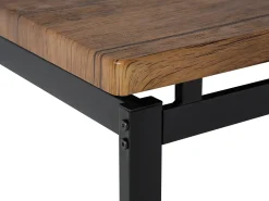 Sale Beliani Set da pranzo ARLINGTON Marrone scuro 4 posti Marrone Nero