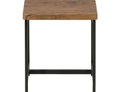 Sale Beliani Set da pranzo ARLINGTON Marrone scuro 4 posti Marrone Nero