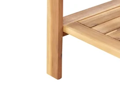 Sale Beliani Set da pranzo da giardino con carrello 6 posti SASSARI II Legno di acacia certificato chiaro Marrone