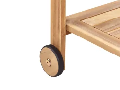 Online Beliani Set da pranzo da giardino con carrello 8 posti SASSARI II Legno di acacia certificato chiaro Marrone