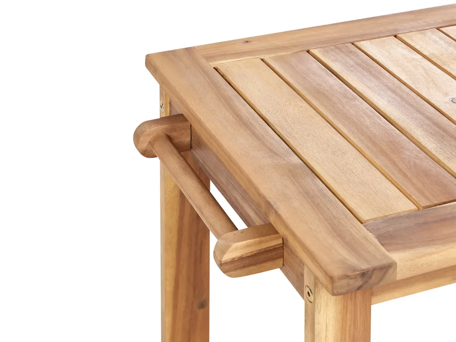 Online Beliani Set da pranzo da giardino con carrello 8 posti SASSARI II Legno di acacia certificato chiaro Marrone