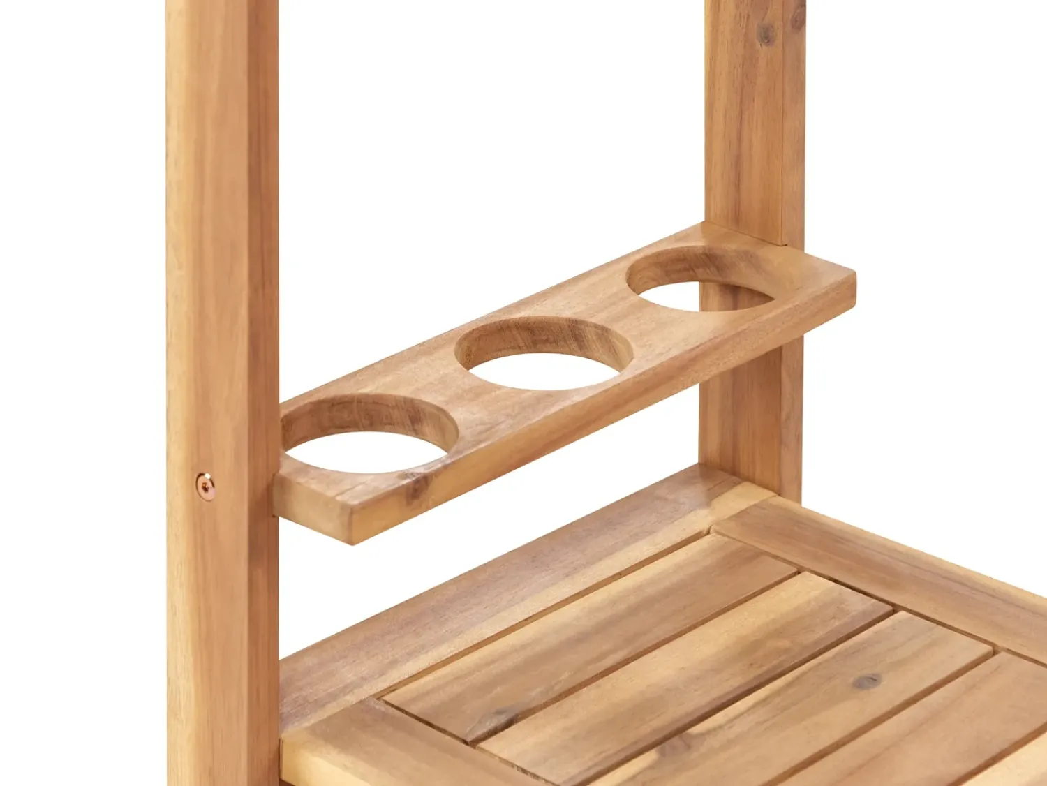 Online Beliani Set da pranzo da giardino con carrello 8 posti SASSARI II Legno di acacia certificato chiaro Marrone