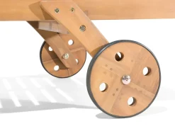 Online Beliani Set da pranzo da giardino con lettini 8 posti CESANA Legno d'acacia Marrone chiaro Grigio Marrone