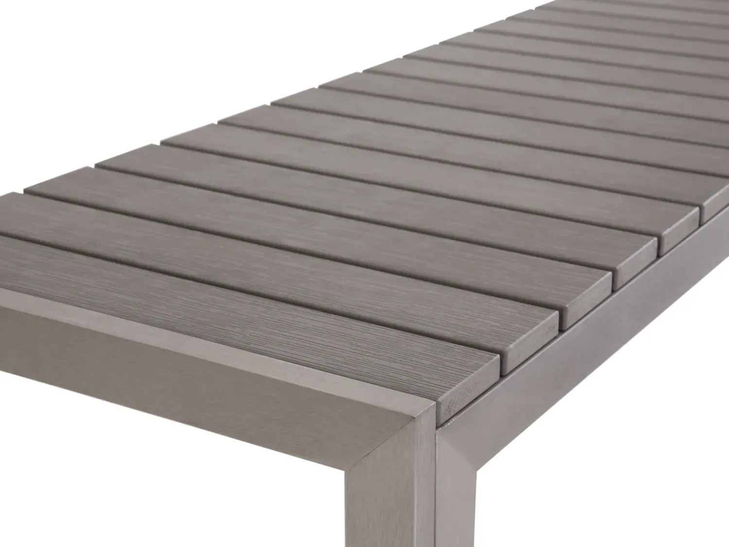 Best Beliani Set da pranzo da giardino con panche 6 posti NARDO Grigio Argento Grigio
