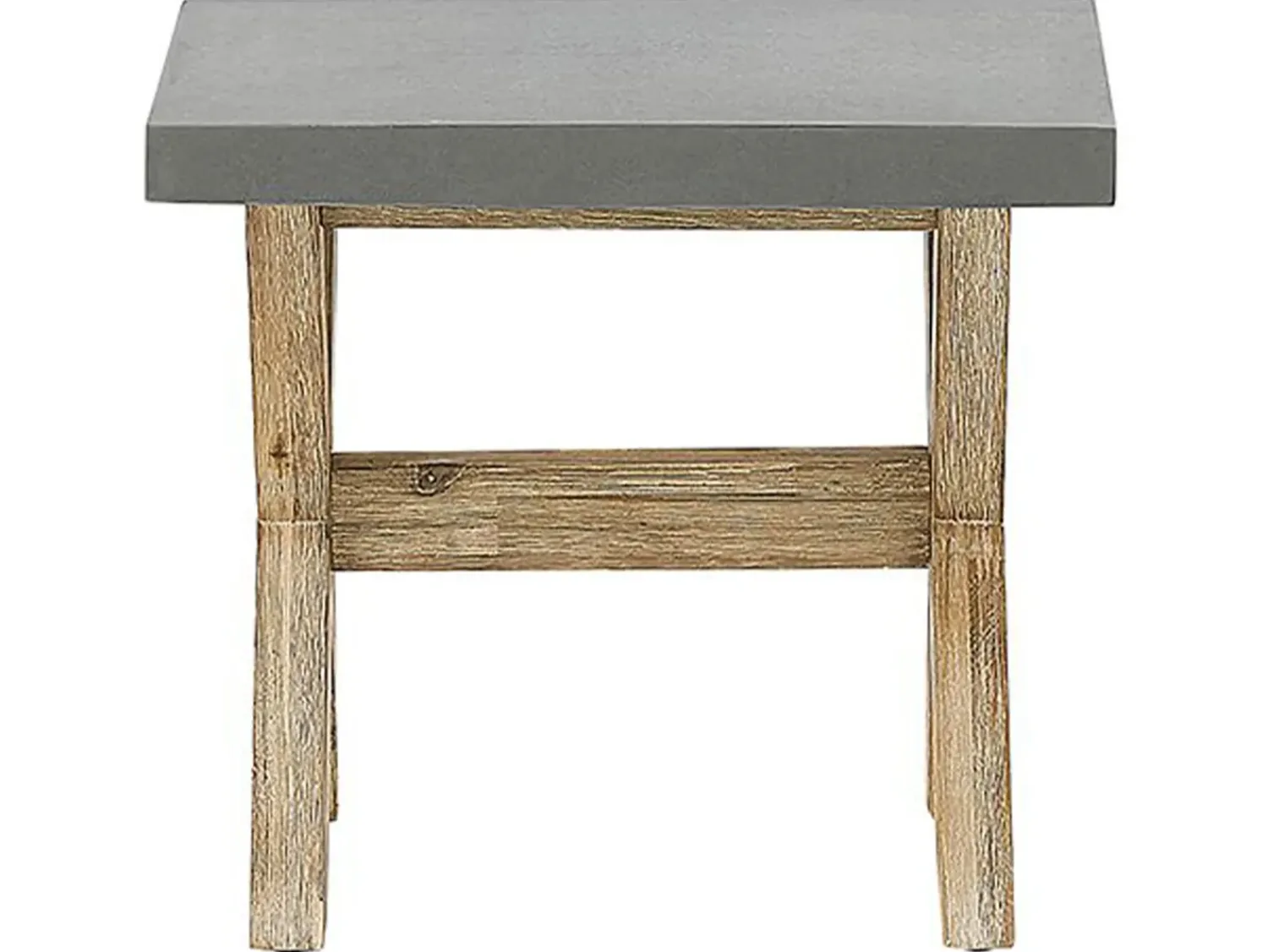 Sale Beliani Set da pranzo da giardino con panche e sgabelli 8 posti OLBIA Cemento Grigio Marrone Grigio
