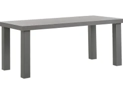 Online Beliani Set da pranzo da giardino con panche e sgabelli 6 posti TARANTO Cemento Grigio