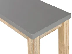 New Beliani Set da pranzo da giardino con panche 6 posti OSTUNI Cemento Grigio