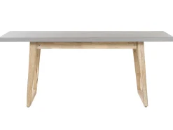 Online Beliani Set da pranzo da giardino con panche 6 posti ORIA Cemento Grigio Marrone Grigio
