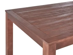 Hot Beliani Set da pranzo da giardino con panche 6 posti TUSCANIA Legno d'eucalipto scuro Marrone
