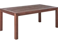 Hot Beliani Set da pranzo da giardino con panche 6 posti TUSCANIA Legno d'eucalipto scuro Marrone