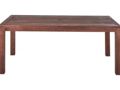 Hot Beliani Set da pranzo da giardino con panche 6 posti TUSCANIA Legno d'eucalipto scuro Marrone