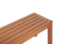 Hot Beliani Set da pranzo da giardino con panche 6 posti MONSANO Legno d'eucalipto Marrone