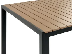 Online Beliani Set da pranzo da giardino con panche 6 posti NARDO Marrone/Nero Marrone Nero