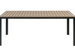 Online Beliani Set da pranzo da giardino con panche 6 posti NARDO Marrone/Nero Marrone Nero
