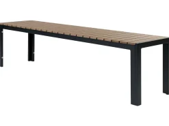 Online Beliani Set da pranzo da giardino con panche 6 posti NARDO Marrone/Nero Marrone Nero
