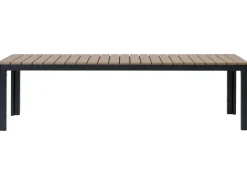 Online Beliani Set da pranzo da giardino con panche 6 posti NARDO Marrone/Nero Marrone Nero