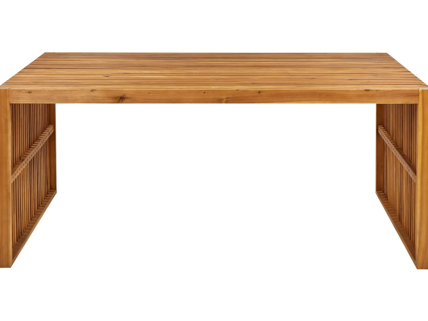 Best Beliani Set da pranzo da giardino con panche 6 posti SULZANO Legno d'acacia Marrone