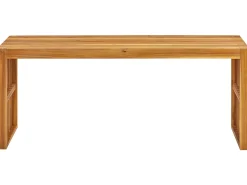 Beliani Set da pranzo da giardino con panche e sgabelli 6 posti BELLANO Legno d'acacia Marrone