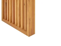 Beliani Set da pranzo da giardino con panche e sgabelli 6 posti BELLANO Legno d'acacia Marrone