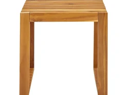 Beliani Set da pranzo da giardino con panche e sgabelli 6 posti BELLANO Legno d'acacia Marrone