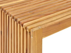 Online Beliani Set da pranzo da giardino con panche 4 posti BELLANO Legno d'acacia Marrone