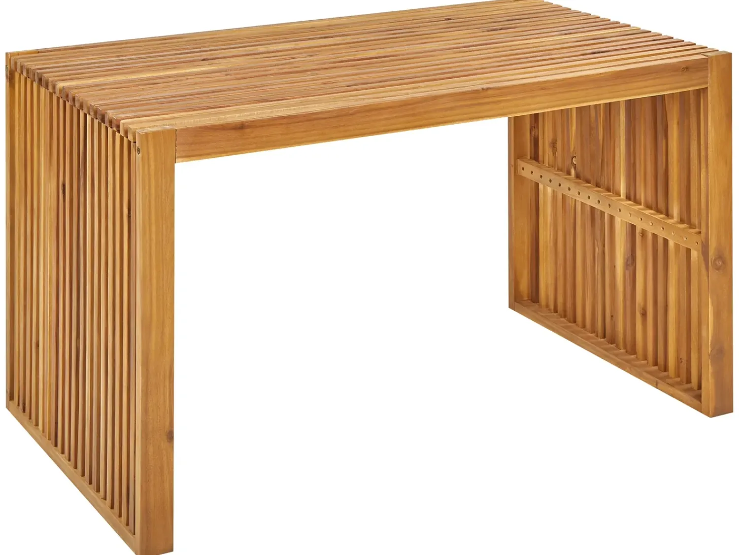 Best Beliani Set da pranzo da giardino con panche e sgabelli 4 posti BELLANO Legno d'acacia Marrone