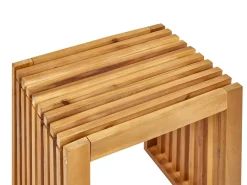 Best Beliani Set da pranzo da giardino con panche e sgabelli 4 posti BELLANO Legno d'acacia Marrone