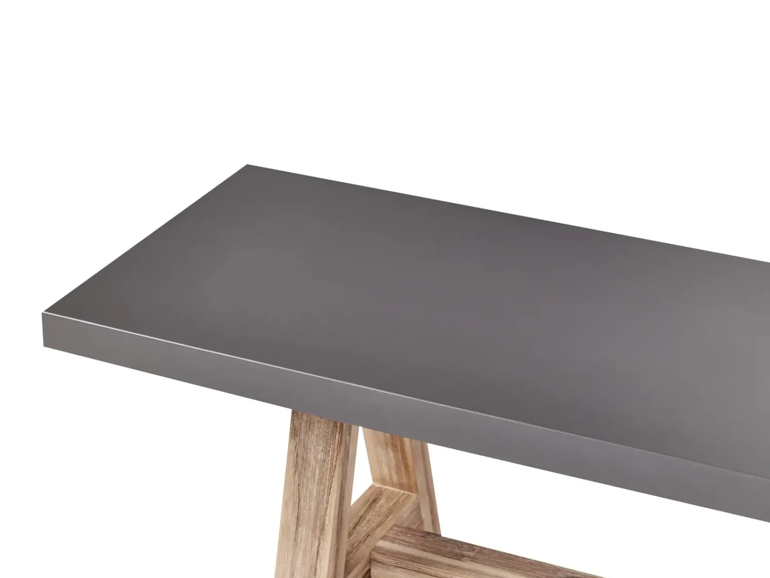 Clearance Beliani Set da pranzo da giardino con panche 6 posti TONNARE Cemento Grigio Marrone Grigio