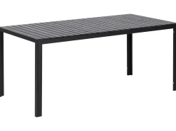 Outlet Beliani Set da pranzo da giardino con panche 6 posti NARDO Nero
