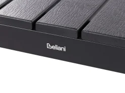 Outlet Beliani Set da pranzo da giardino con panche 6 posti NARDO Nero