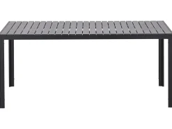 Outlet Beliani Set da pranzo da giardino con panche 6 posti NARDO Nero