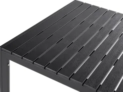 Outlet Beliani Set da pranzo da giardino con panche 6 posti NARDO Nero