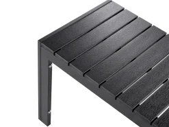 Outlet Beliani Set da pranzo da giardino con panche 6 posti NARDO Nero
