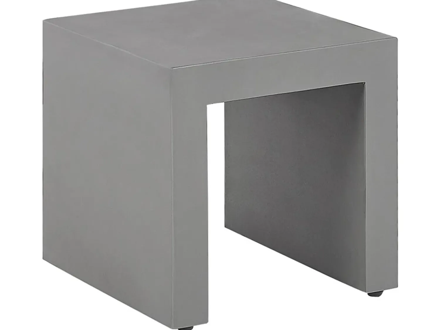 Hot Beliani Set da pranzo da giardino con sgabelli 6 posti TARANTO Cemento Grigio