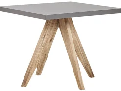 Outlet Beliani con sgabelli 4 posti OLBIA Cemento Grigio Marrone Grigio