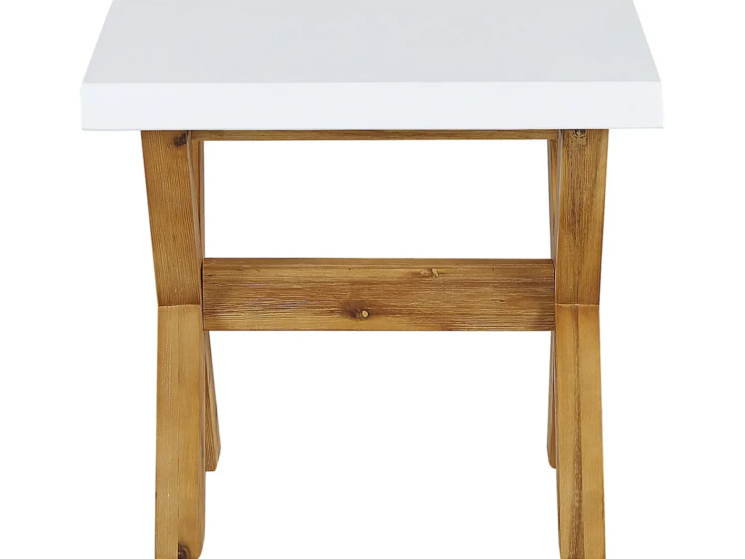 Online Beliani Set da pranzo da giardino con sgabelli 8 posti OLBIA Cemento Bianco Bianco Marrone